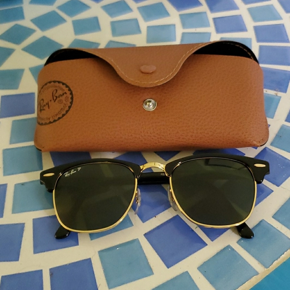 Ray Ban Polarized Clubmaster Sunglasses